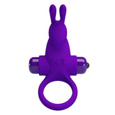 PRETTY LOVE - VIBRATOR RING I RABBIT FOR PENIS PURPLE